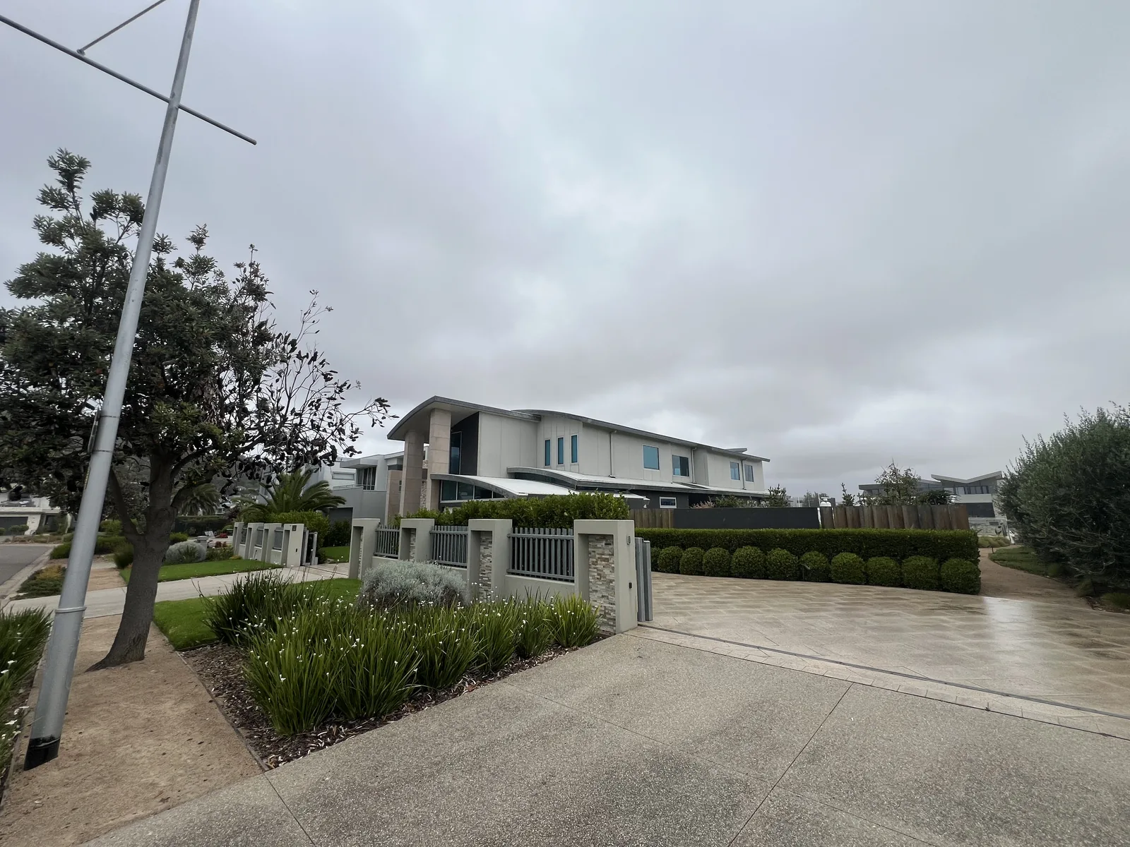 Freshly cut lawn and garden at Safety Beach on the Mornington Peninsula