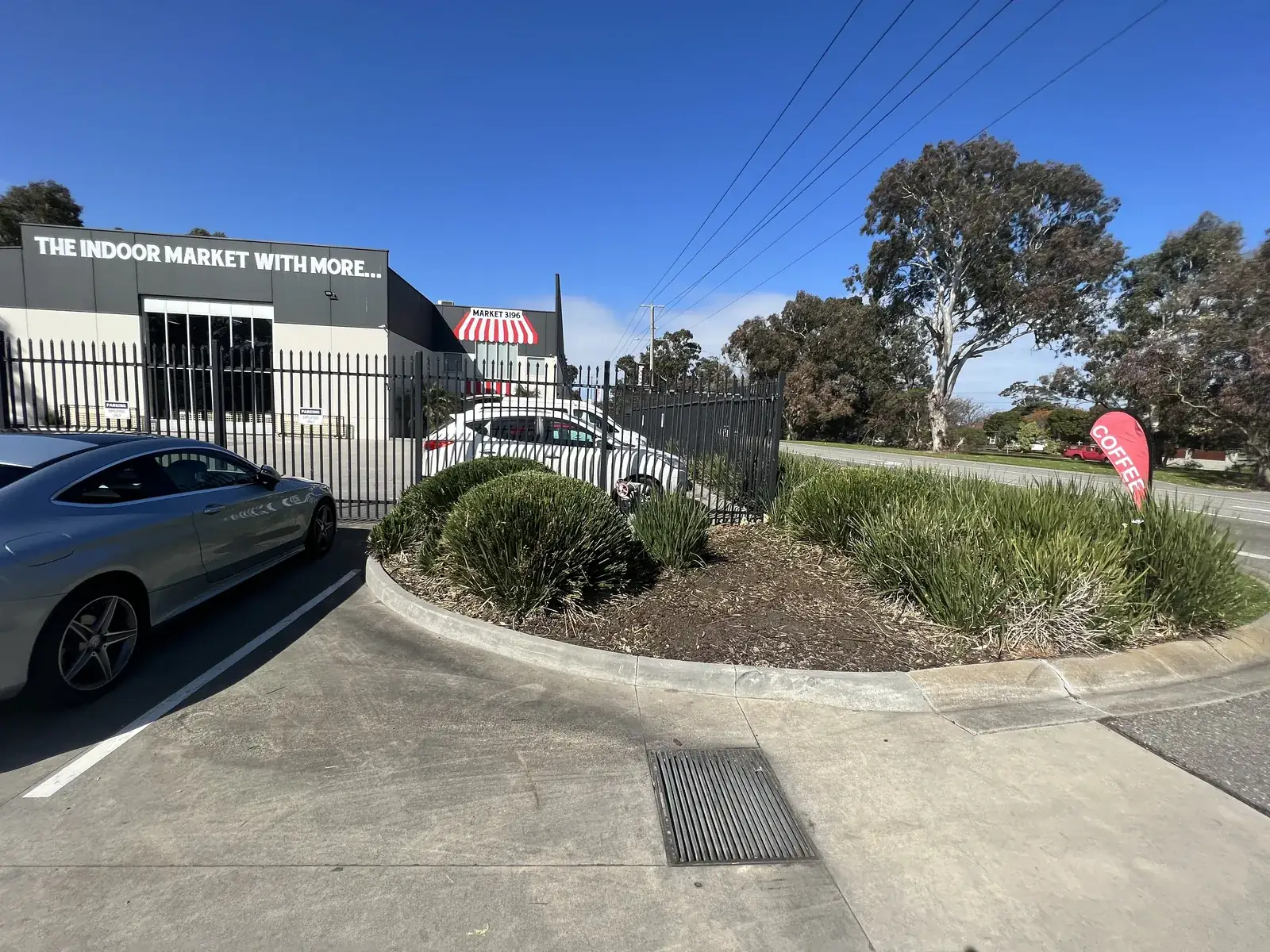 Commercial garden maintenance at a Chelsea Heights business frontage